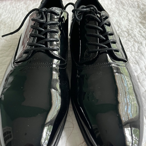 Formal tuxedo/ black tie men’s shoes size 10.5 D worn one time main image 4